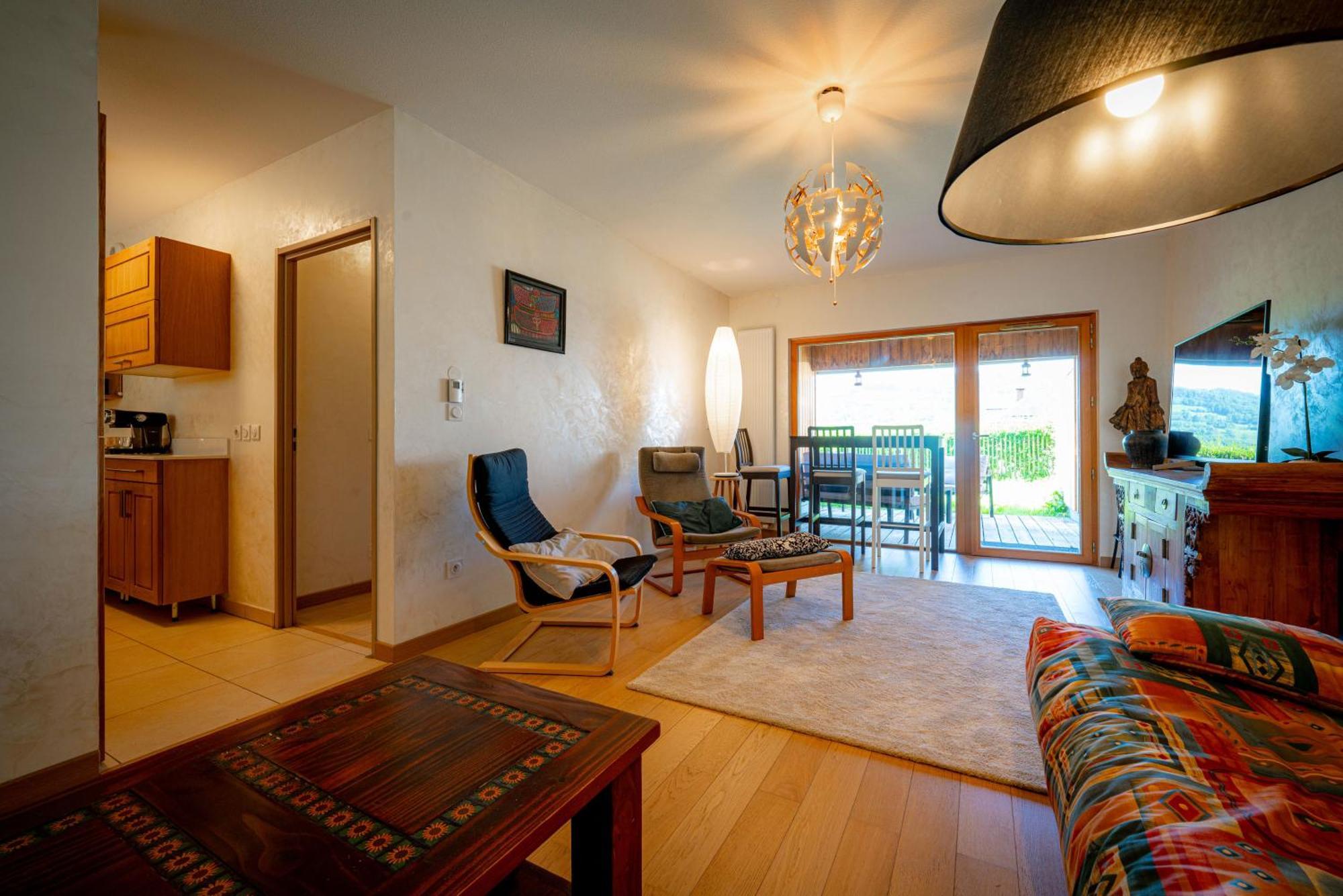 Apartamento Vue Sur Les Montagnes-Wifi-Terrasse Saint-Jean-d'Arvey Exterior foto